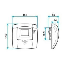 ALDES Kit Bouche Hygroréglable Bahia Curve - Bain/WC - ø80mm - 25-50m³/h - Détection De Présence -Systeme Maison Magasin 7918194 3