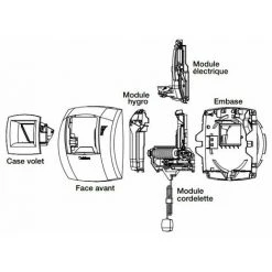 ALDES Kit Bouche Hygroréglable Bahia Curve - Bain/WC - ø80mm - 25-50m³/h - Détection De Présence -Systeme Maison Magasin 7918194 4