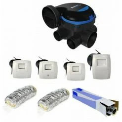 Kit Complet 4 Bouches Gaines Et Vmc Easyhome Hygro Premium Mw Basse Consommation - ALDES